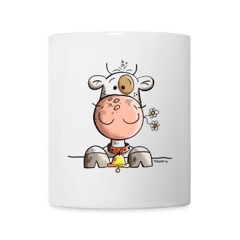 Abenteuerlustige Kuh - Tasse - Weiß - Vorne
