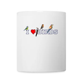 jz.birds I Love Birds Bird Design - Mug - white - Front