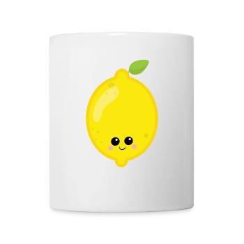 Zitrone - Tasse - Weiß - Vorne