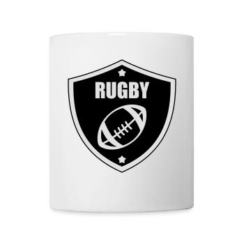 Rugby - Rugbyman - Sport - Fighter - Fight - Mug blanc - blanc - Devant