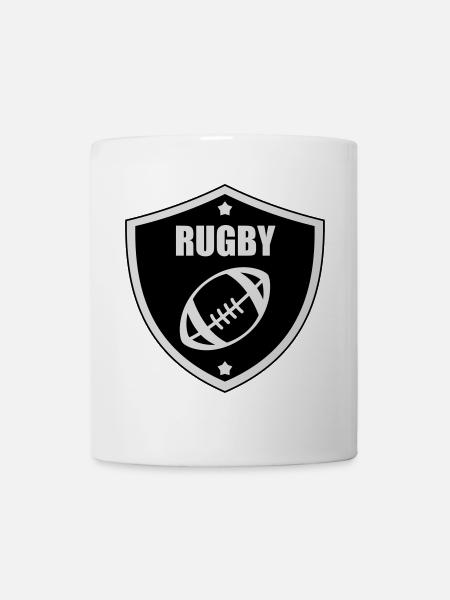 Rugby - Rugbyman - Sport - Fighter - Fight - Mug blanc - blanc