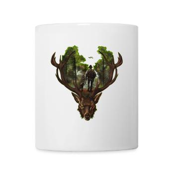 Chasseur et chien de chasse : amitié indissociable - Mug blanc - blanc - Devant
