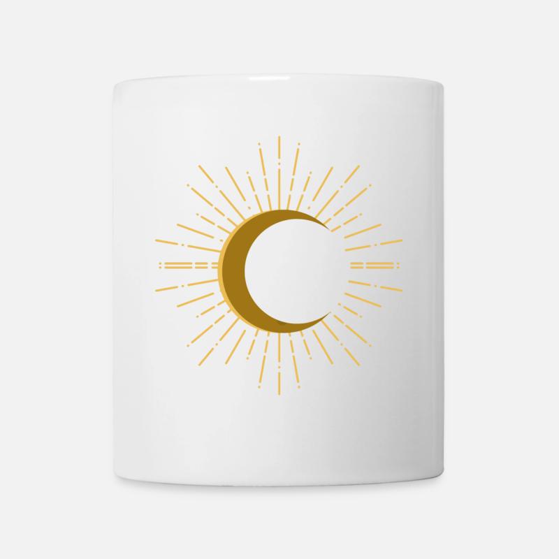 Mond Kunst Vintage - Tasse - Weiß