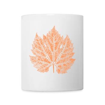 Wine / Leaf / Autumn - Mug - white - Front