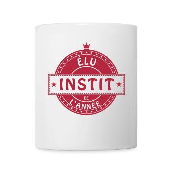 elu instit instituteur institutrice - Mug blanc - blanc - Devant