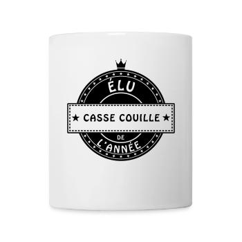 elu casse couille - Mug blanc - blanc - Devant