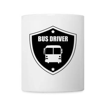 Bus / Busfahrer / Arbeit / Job - Tasse - Weiß - Vorne