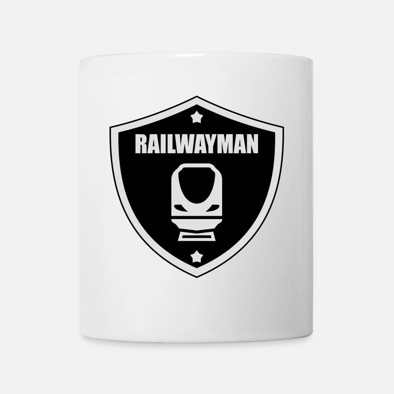 Railway Railwayman Cheminot Train Eisenbahn - Mug - white
