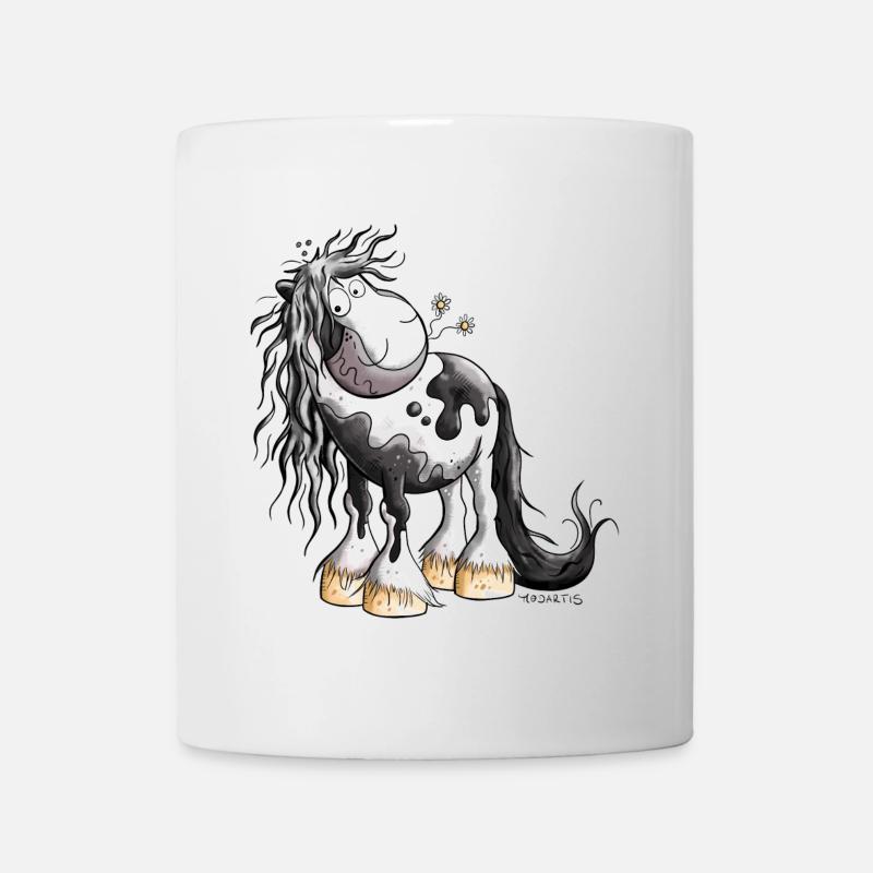 Funny Pinto Horse - Mug - white