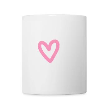 Rose heart - Tasse - Weiß - Vorne