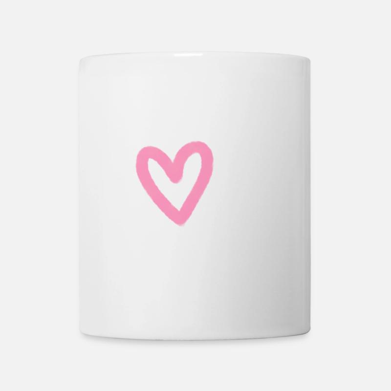 Rose heart - Tasse - Weiß