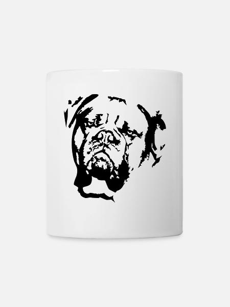 Tête Dogue de Bordeaux - Mug blanc - blanc
