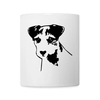 Parson Russell Terrier head - Mug - white - Front