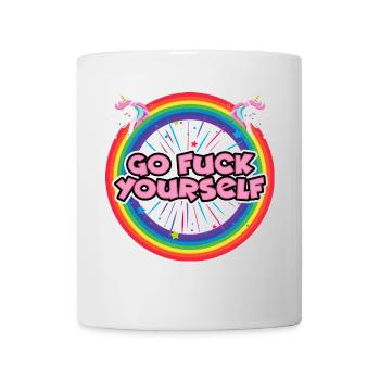 Geh und fick dich - Tasse - Weiß - Vorne