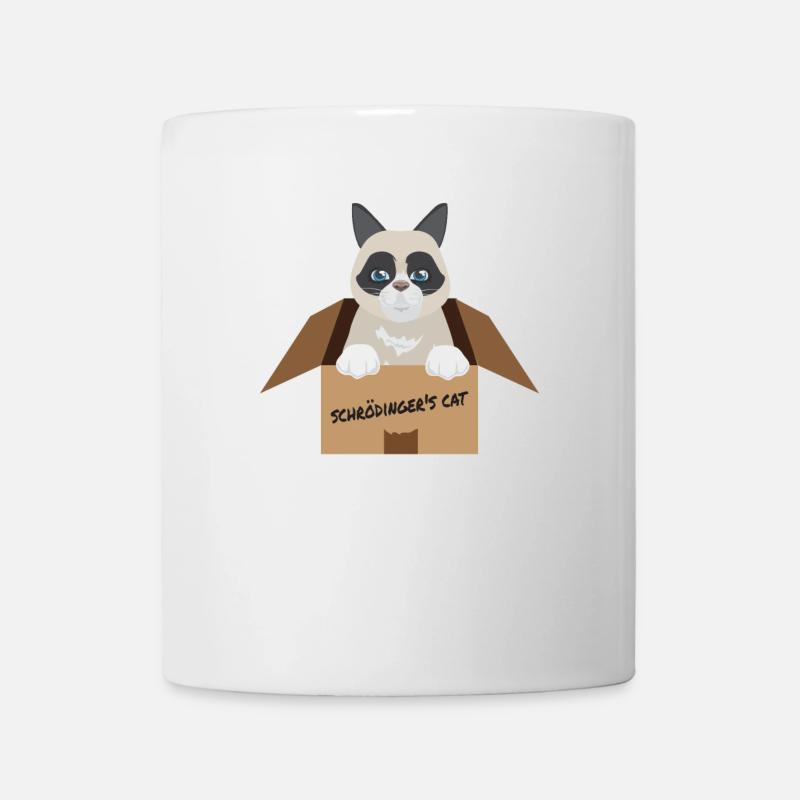 Idée de cadeau pour le chat de Schroedlinger - Mug blanc - blanc