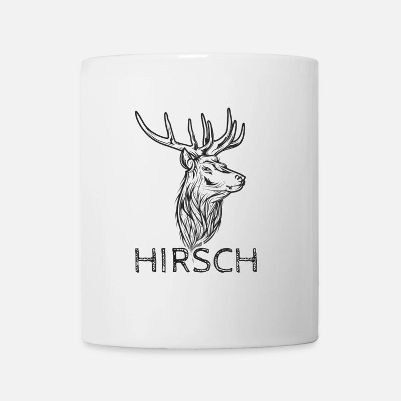 Hirsch - Tasse - Weiß