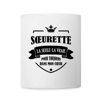 Soeur Soeurette Frère Naissance Bébé Sœur - Mug blanc - blanc - Devant
