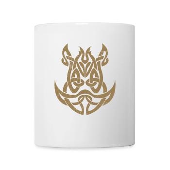 Keltische Symbole Wildschwein Geschenkidee - Tasse - Weiß - Vorne