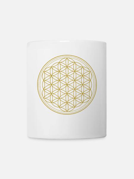 fleur de vie - Mug blanc - blanc