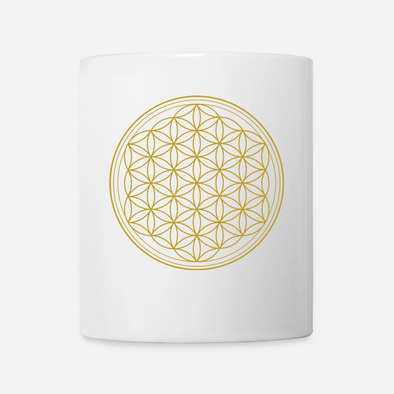 Blume des Lebens - Tasse - Weiß