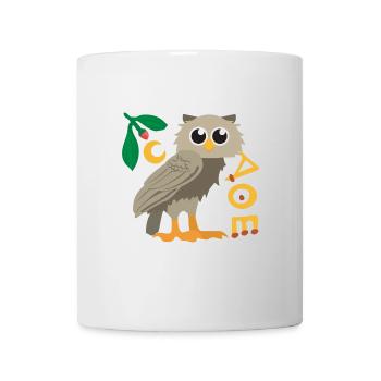 Griechische Mythologie Eule von Athena Geschenk - Tasse - Weiß - Vorne