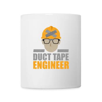 Duct Tape Engineer Funny gift idea - Mug - white - Front