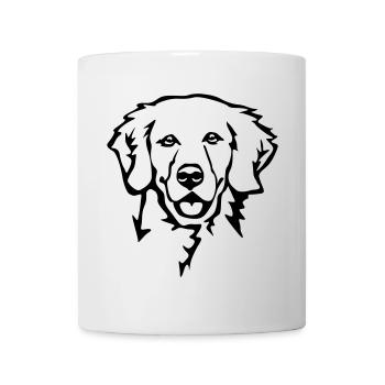 Golden retriever head - Mug - white - Front