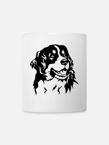 Tête de bouvier bernois - Mug blanc - blanc