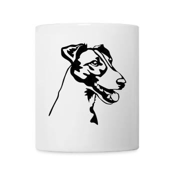 Fox terrier head - Mug - white - Front