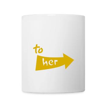 Né pour l’aimer - Mug blanc - blanc - Devant