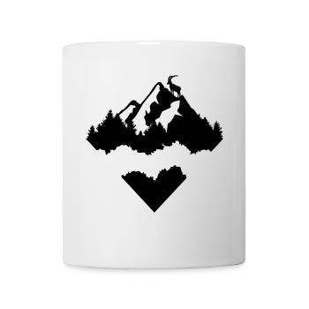 Mountains, Forest and Ibex Triangle - Mug - white - Front