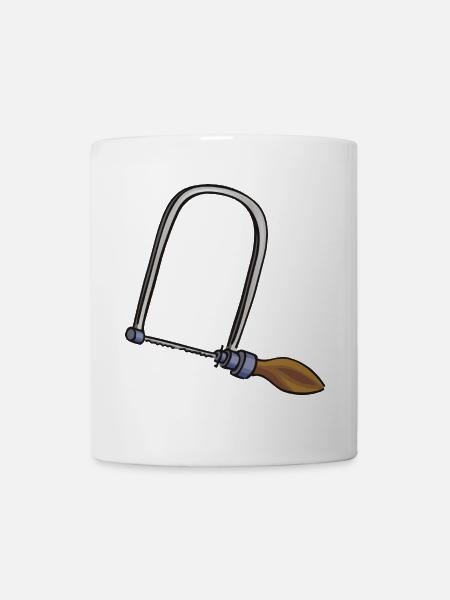 Laubsäge | fretsaw - Tasse - Weiß