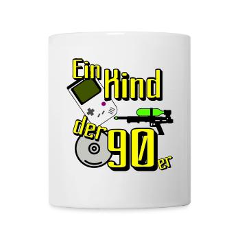 90er Party , Mottoparty , 90er Retro Game (25) - Tasse - Weiß - Vorne