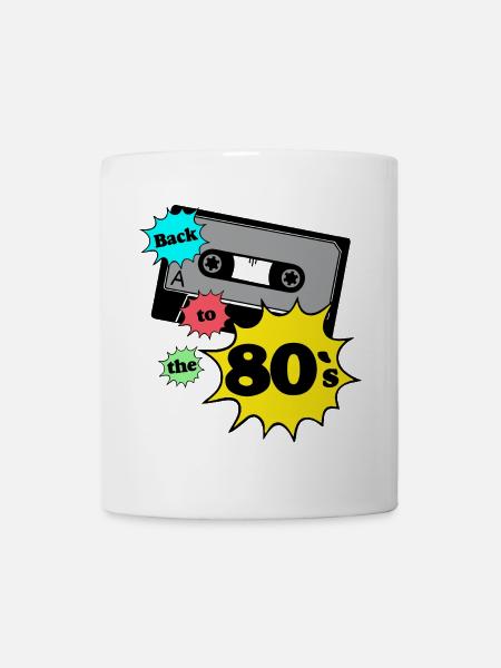 Fête des années 80, chemise amusante, années 80 retour aux années 80..(25) - Mug blanc - blanc