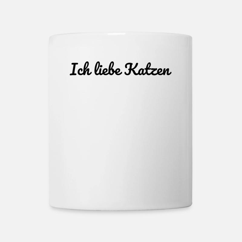 katze - Ich liebe Katzen - Tasse - Weiß
