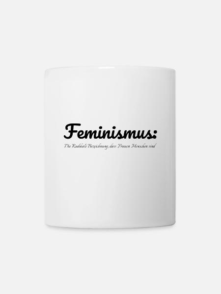 feminismus - Feminismus Bezeichnung - Tasse - Weiß