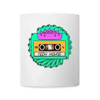 TECH HOUSE MUSIC CASSETTE - Mug - white - Front