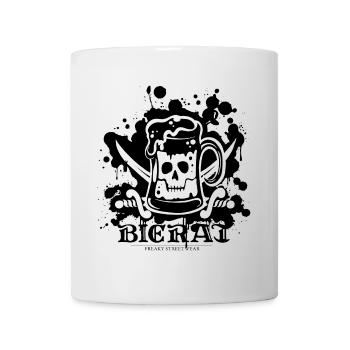 Bierat Splash black - Tasse - Weiß - Vorne