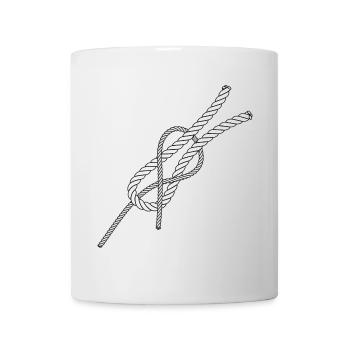 Connection knot Schotstek weaver knot - Mug - white - Front