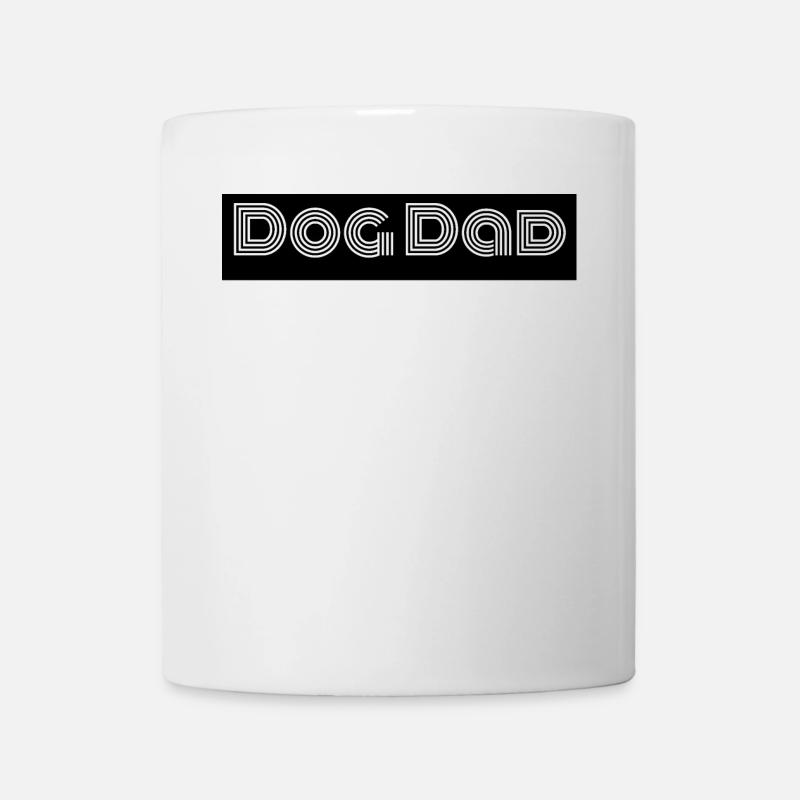 dog - dog dad - Tasse - Weiß
