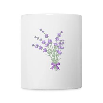 Bouquet de lavande - Mug blanc - blanc - Devant
