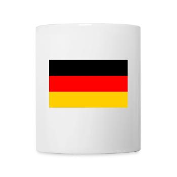 Deutsche Flagge - Tasse - Weiß - Vorne