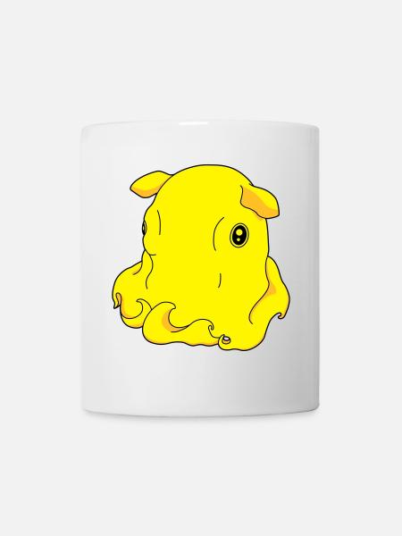 Umbrella elephant octopus - Mug - white