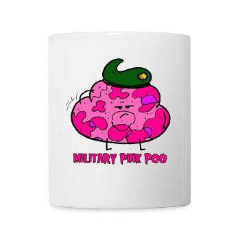 Militär rosa Kot - Tasse - Weiß - Vorne