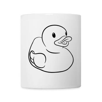 Rubber Duck – Funny Rubber Duck for Bathtub - Mug - white - Front