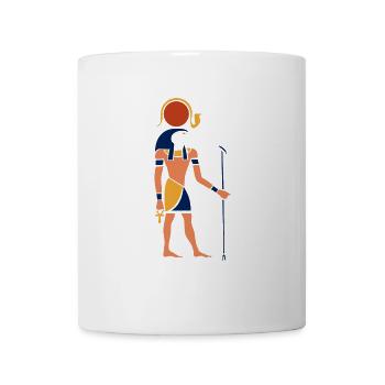 Egyptian symbol god Re sun god gift - Mug - white - Front
