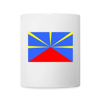 Drapeau de l'île de la Réunion "Lo mahavéli" 974 - Mug blanc - blanc - Devant