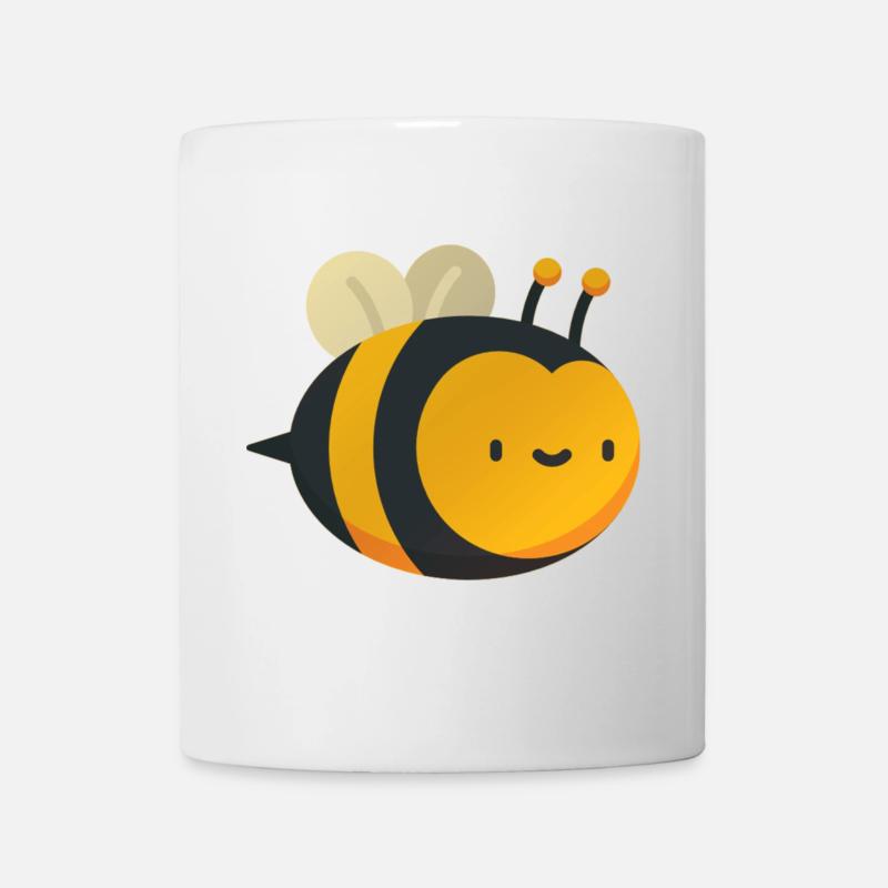 glückliche süße Biene - Tasse - Weiß