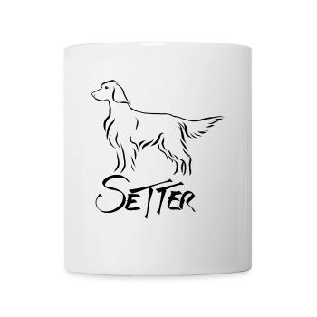 Setter debout - Mug blanc - blanc - Devant