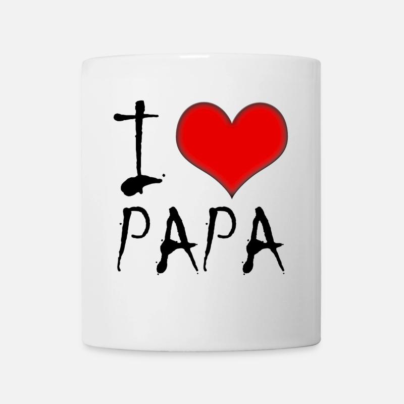 I love Papa - Tasse - Weiß